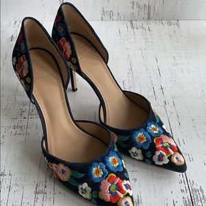 Tory Burch Rosemont D’Orsay suede heel size 9.5